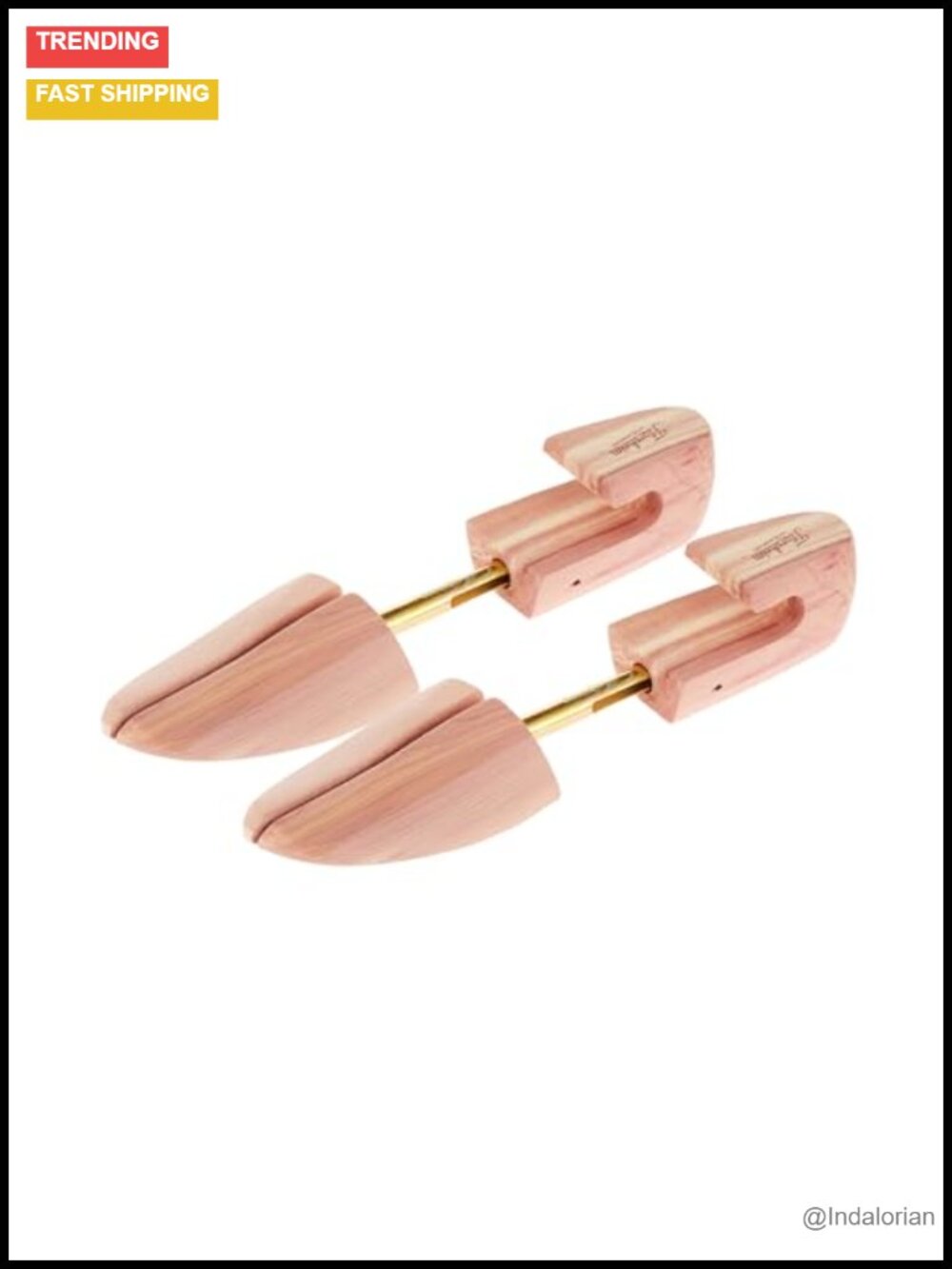 Full Cedar Shoe Trees Spring Loaded Split Toe Shoe Care Accessory